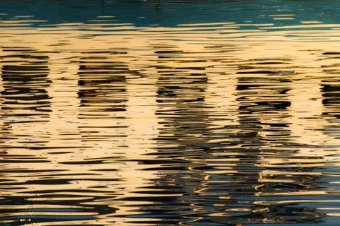 Reflection of windows in the water Stock Photos