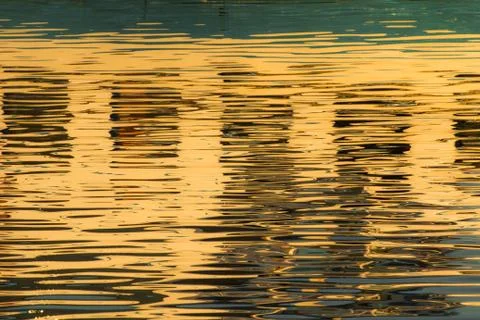 Reflection of windows in the water Stock Photos
