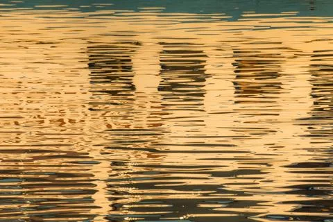 Reflection of windows in the water Stock Photos