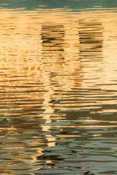 Reflection of windows in the water Stock Photos