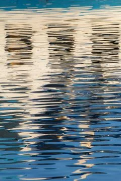 Reflection of windows in the water Stock Photos