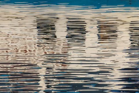 Reflection of windows in the water Stock Photos
