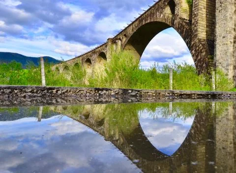 Reflection,bridge, Stock Photos