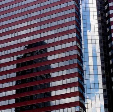 Reflections and plays of light in New York Stock Photos
