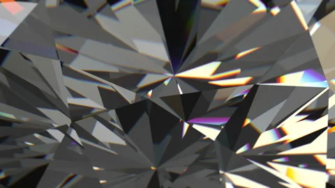Reflections and refraction of light on the brink of a diamond Stock Footage 121572682