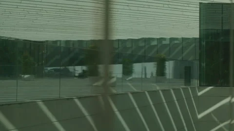 Reflections and Sleek Design at MAAT Museum in Lisbon Stock Footage 273775366