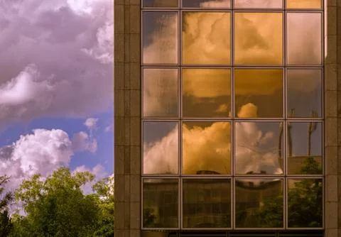 Reflections of another building Stock Photos