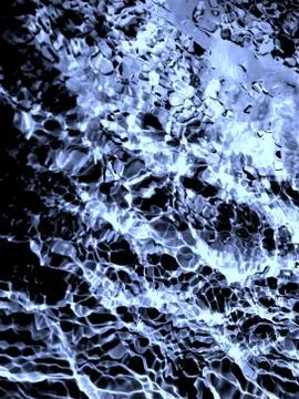 Reflections blue, cold in the heart Stock Photos