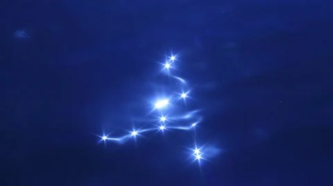 Reflections on the blue water surface Stock Footage 64045349