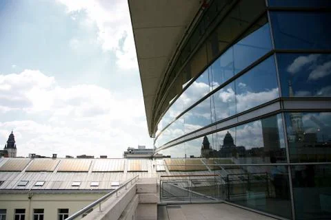 Reflections in a building Stock Photos