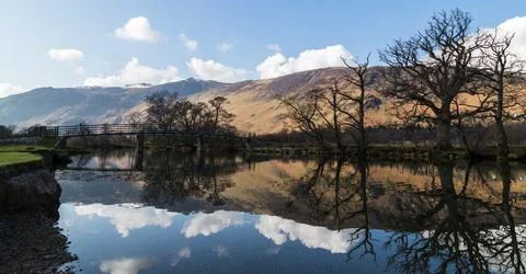 Reflections on Derwent River Stock Photos
