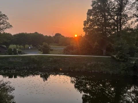 Reflections at Dusk 스톡 사진