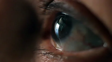Reflections on an eye Stock-Footage 43126570