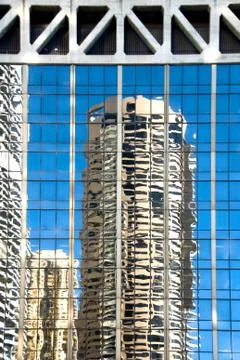 Reflections in the glass Stock-Fotos