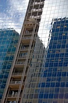 Reflections in the glass Stock Photos