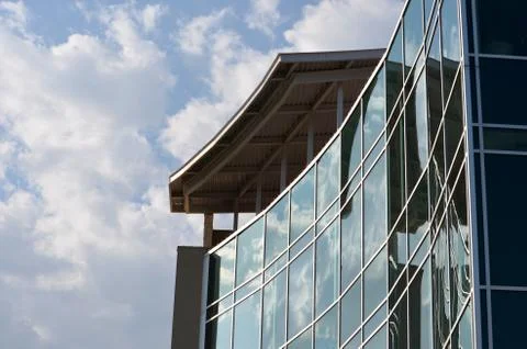 Reflections in Glass Windows Stock Photos