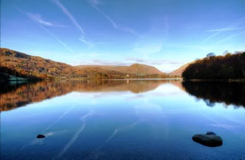 Reflections in Grasmere Stock Photos