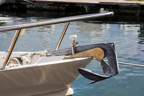 Reflections on the harbor Stock Photos