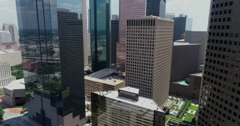 Reflections in the Houston skyline Stock Footage 150193514