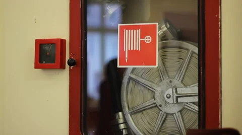 Reflections on Hydrant Glass Stock Footage 32659798