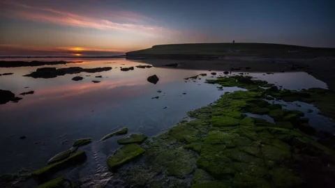 Reflections in the join marwick, birsay, orkney Stock-Footage 236183498