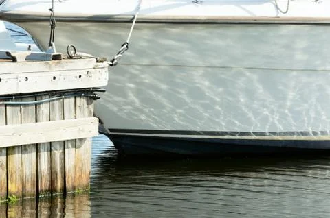 Reflections on keel Stock Photos