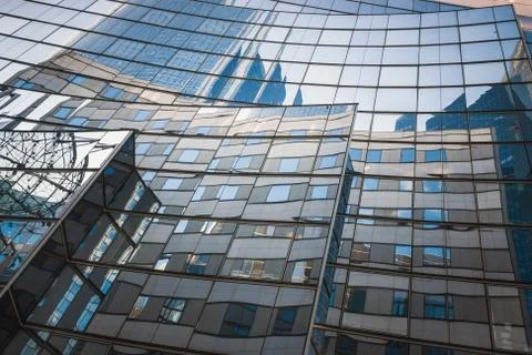 Reflections of La Defense Stock Photos