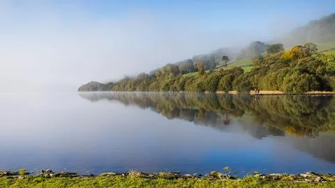 Reflections on Lake Bala Stock Photos