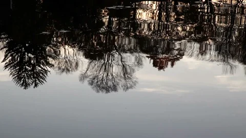 Reflections in a Lake Stock Footage 89408666