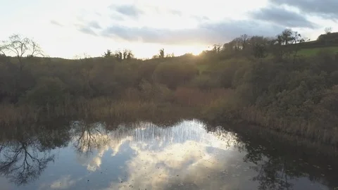 Reflections on the lake Stock Footage 108682360