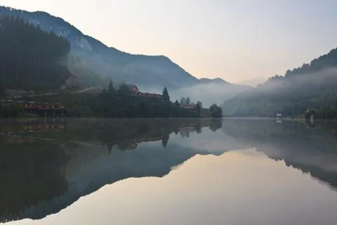 Reflections on the lake Stock Photos