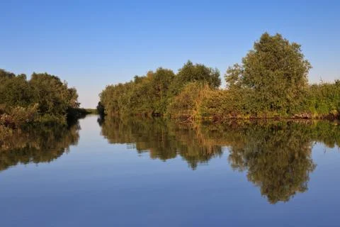 Reflections on lake Stock Photos