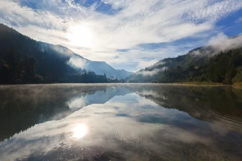 Reflections on the lake Stock Photos