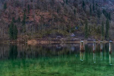 Reflections on the lake Stock Photos
