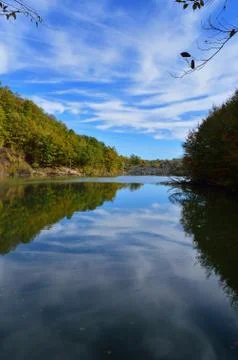 Reflections on the lake Stock Photos