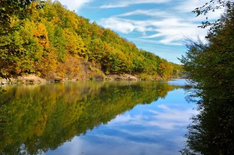 Reflections on the lake Stock Photos