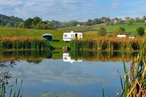 Reflections on the lake Stock Photos
