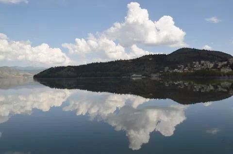 Reflections in lake Stock Photos