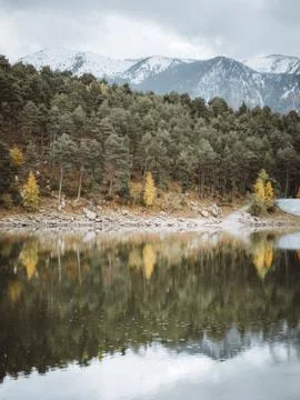 Reflections on the lake Stock-Fotos