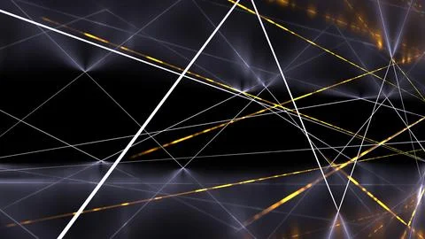 Reflections Of Laser Beams On A Dark Background 스톡 일러스트