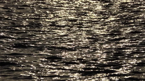 Reflections of light on the sea Stock Footage 161025832