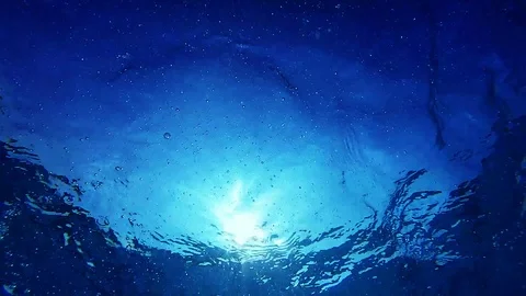 Reflections of light under water Stock Footage 93070074