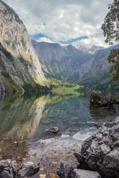 Reflections in the Obersee Stock Photos