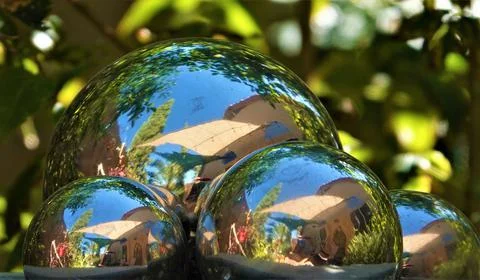 Reflections on orbs Stock Photos
