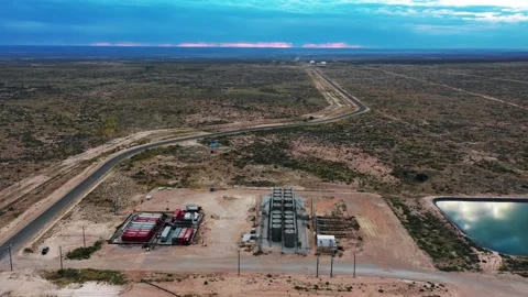 Reflections in the Permian Basin Stock Footage 333692367