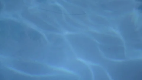 Reflections produced by light in the blue water of a hotel pool Stock Footage 80262991