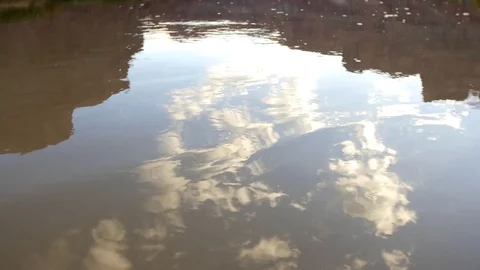 Reflections on river Stock Footage 82541087