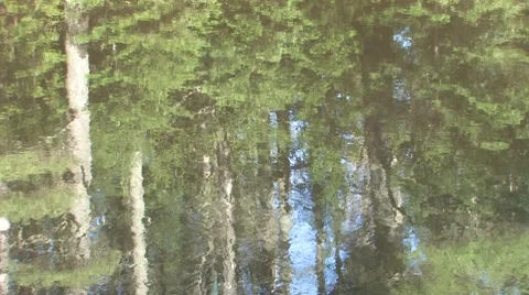 Reflections on River Surface Stock Footage 8646909