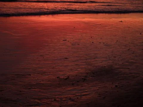 Reflections in the sand Stock-Fotos