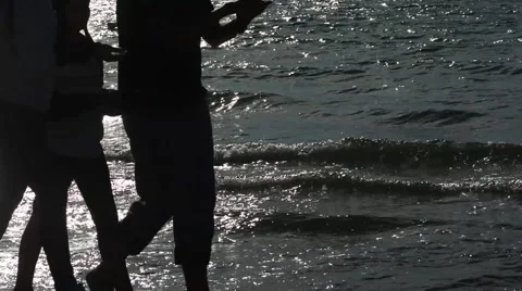 Reflections on the sea with blur effect Stock Footage 65494410